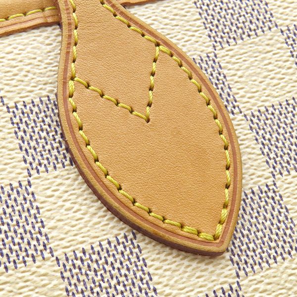 Louis Vuitton Tote Bag Neverfull MM Damier Azur Canvas Gold Beige Vintage — view 5