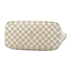 Louis Vuitton Tote Bag Neverfull MM Damier Azur Canvas Gold Beige Vintage — view 3