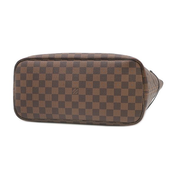 Louis Vuitton Tote Bag Neverfull MM Damier Canvas Cerise Gold Brown Red — view 3