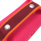 Hermes Pouch Brid-a-brac PM Cotton Canvas Hibiscus Silver Vanity H Logo — view 7