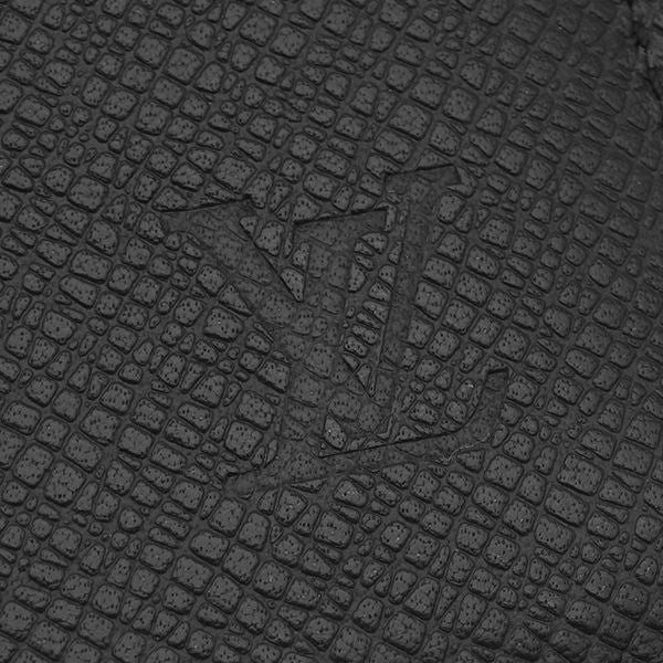 Louis Vuitton Wallet Portefeuille Long Taiga Noir Black Bifold No Coin Purse — view 7