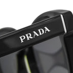 Prada SPR24Q-F Sunglasses 55 16 Acetate Black Silver Wellington Full Rim — view 6