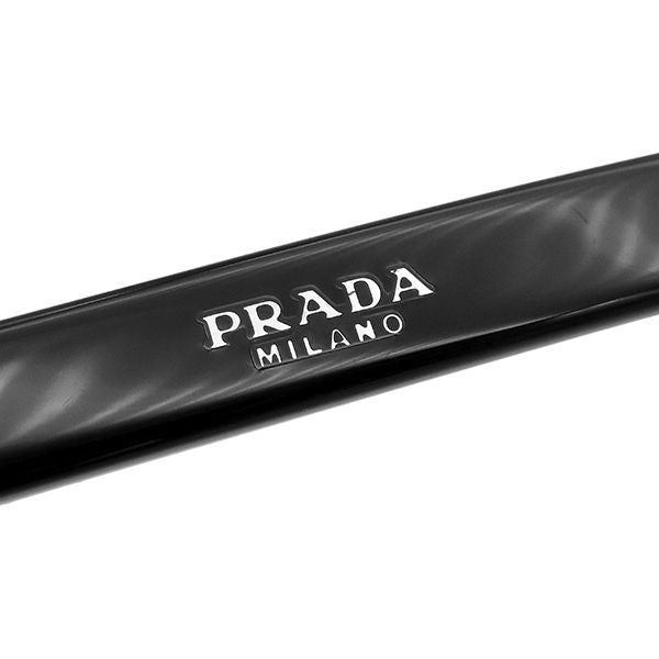 Prada Sunglasses 53 22 Acetate Black Light Blue Marble Silver Oval Shape — view 4