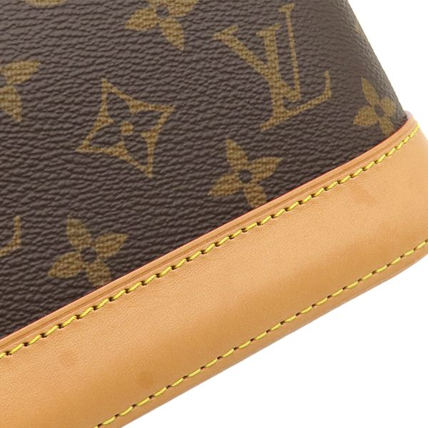 Louis Vuitton 2-Way Bag Alma BB Monogram Canvas Gold Brown Shoulder Handbag — view 6
