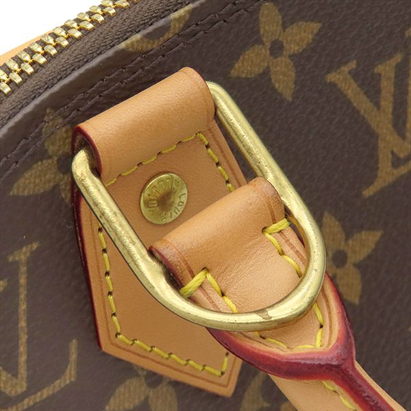 Louis Vuitton 2-Way Bag Alma BB Monogram Canvas Gold Brown Shoulder Handbag — view 8