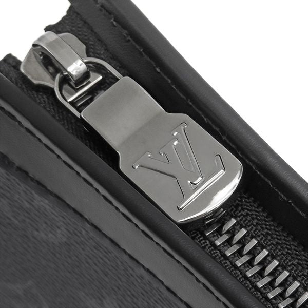 Louis Vuitton Clutch Pochette Voyage MM Monogram Eclipse Silver — view 5
