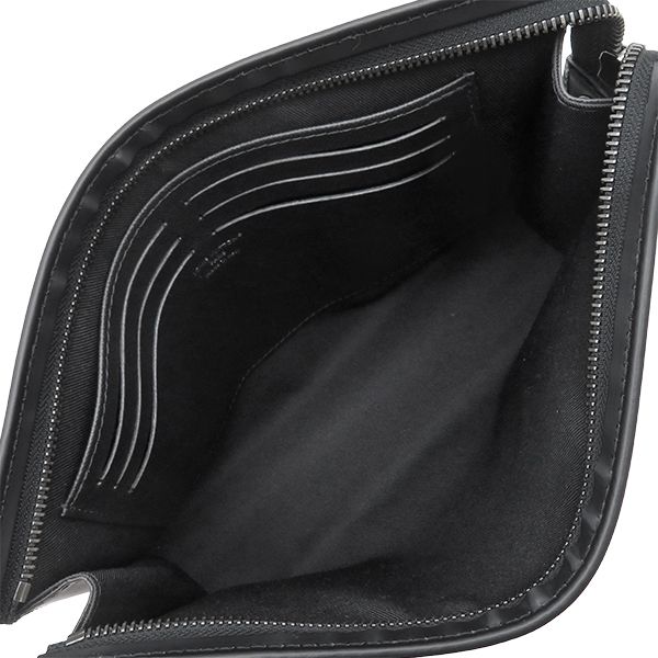 Louis Vuitton Clutch Pochette Voyage MM Monogram Eclipse Silver — view 8