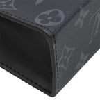 Louis Vuitton Clutch Pochette Voyage MM Monogram Eclipse Silver — view 4