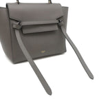 Celine 2-Way Belt Bag Micro Leather Gray Gold — view 6