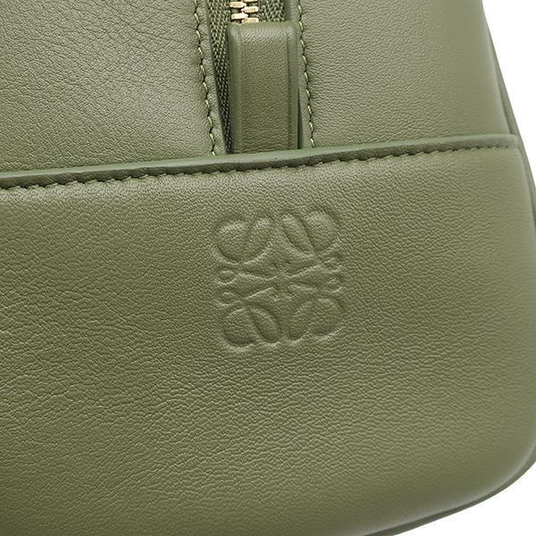 Loewe 2-Way Bag Amazona 19 Square Calfskin Avocado Green Gold Handbag — view 8