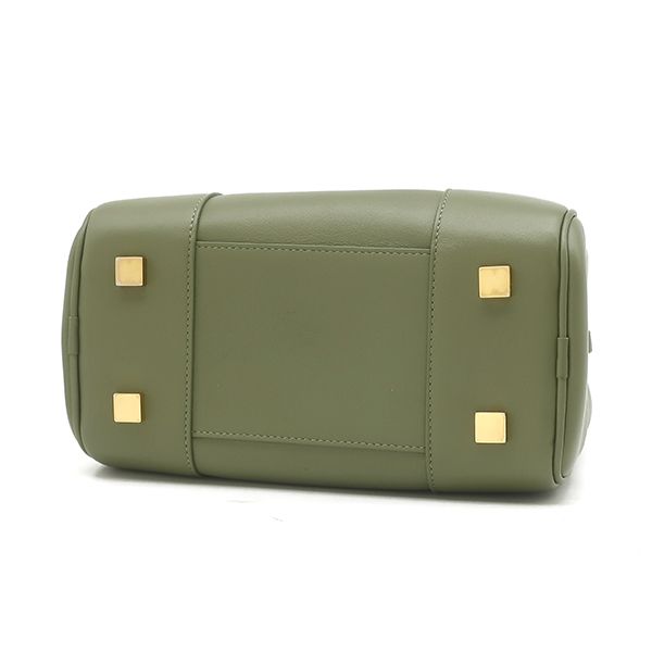 Loewe 2-Way Bag Amazona 19 Square Calfskin Avocado Green Gold Handbag — view 3