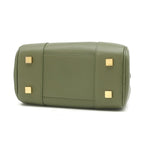 Loewe 2-Way Bag Amazona 19 Square Calfskin Avocado Green Gold Handbag — view 3