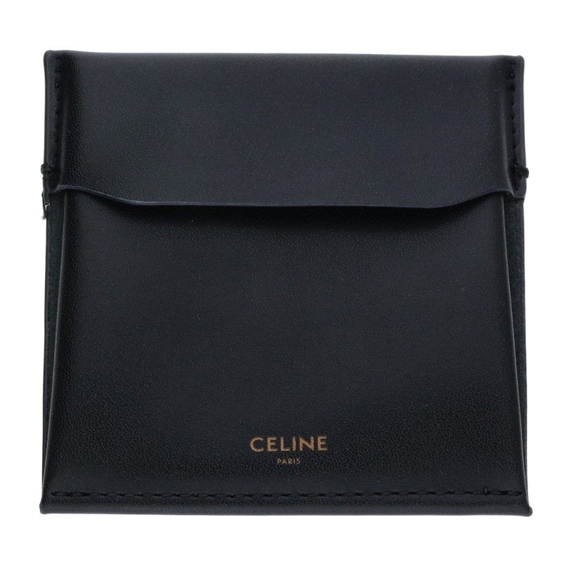 Celine Triomphe Logo Hoop Earrings — view 3