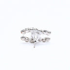 Chanel CC Logo Stud Single Earrings Stamp Metal Silver Rhinestone — view 6