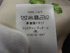 Dior Scarf Mitzah Off White Green Multicolor Silk 100% Clover Ladybug Bee Motif — view 5