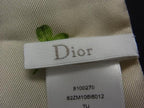 Dior Scarf Mitzah Off White Green Multicolor Silk 100% Clover Ladybug Bee Motif — view 4