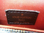 Louis Vuitton Shoulder Bag Damier Portobello Ebene Leather Gold — view 6