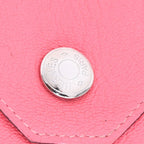 Hermes le Vanquatre Coin Purse Veau Epsom Rose Azalea Pink Silver — view 8