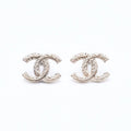 Chanel CC Logo Stud Earrings 11P Stamp Metal Gold