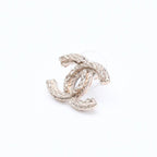 Chanel CC Logo Stud Earrings 11P Stamp Metal Gold — view 2