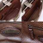 Fendi Peekaboo Mini Handbag Leather Silver — view 6