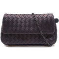 Bottega Veneta Intrecciato Shoulder Bag Leather Purple