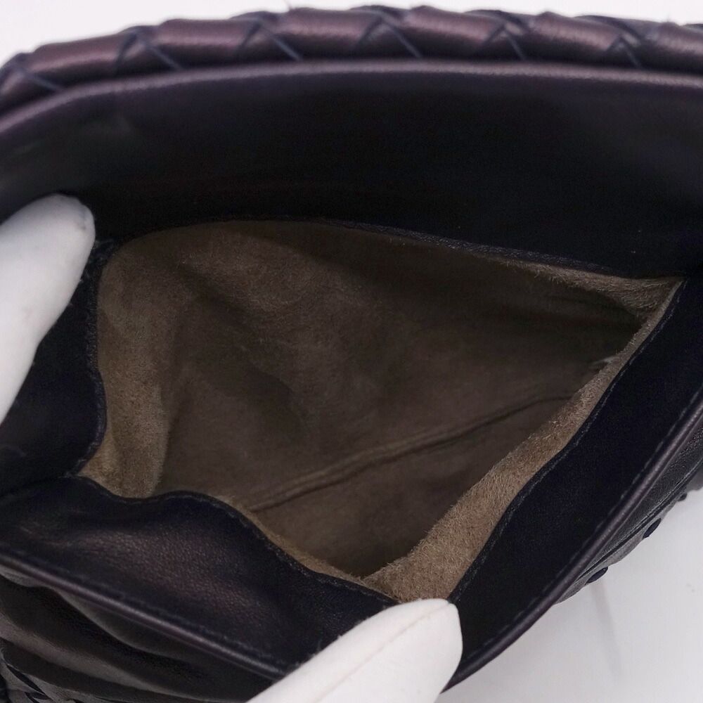 Bottega Veneta Intrecciato Shoulder Bag Leather Purple — view 6