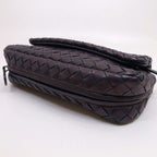 Bottega Veneta Intrecciato Shoulder Bag Leather Purple — view 4