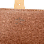 Louis Vuitton Monogram Cartouchiere GM Crossbody Shoulder Bag Brown Leather — view 5