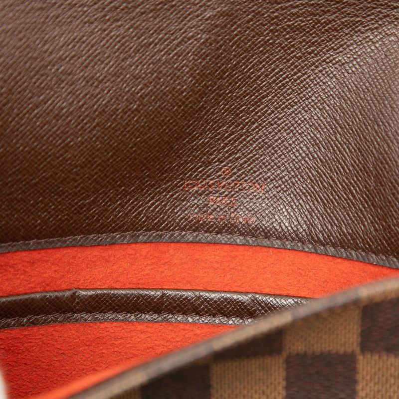 Louis Vuitton Damier Musette Tango Long Crossbody Shoulder Bag Brown Leather — view 5
