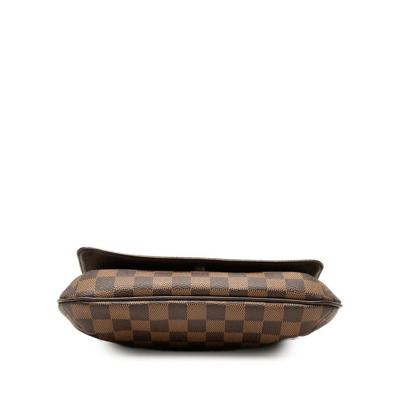 Louis Vuitton Damier Musette Tango Long Crossbody Shoulder Bag Brown Leather — view 3