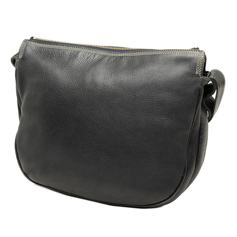 Loewe Anagram Crossbody Shoulder Bag Navy Leather — view 2