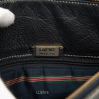 Loewe Anagram Crossbody Shoulder Bag Navy Leather — view 5