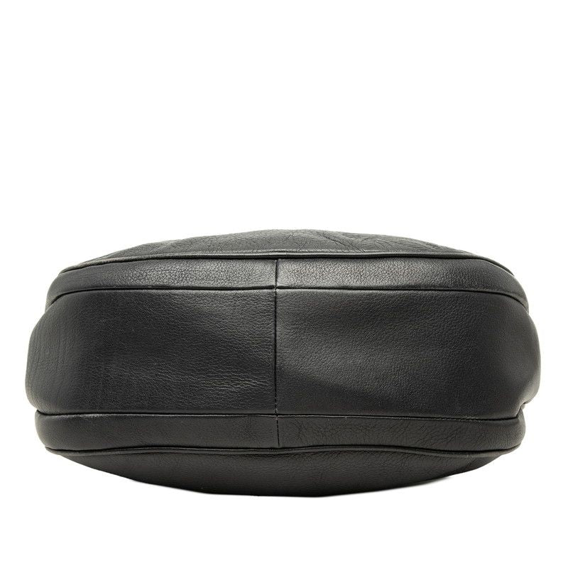 Loewe Anagram Crossbody Shoulder Bag Navy Leather — view 3