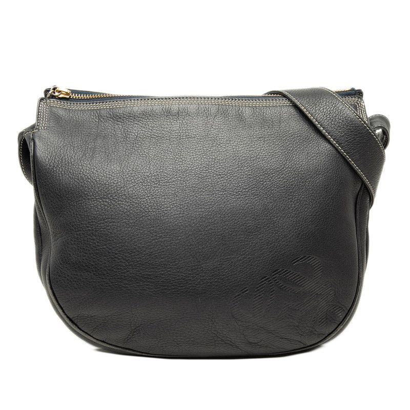 Loewe Anagram Crossbody Shoulder Bag Navy Leather