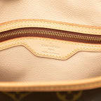 Louis Vuitton Monogram Bucket GM Tote Shoulder Bag Brown Leather — view 5