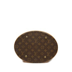 Louis Vuitton Monogram Bucket GM Tote Shoulder Bag Brown Leather — view 3