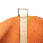Hermes Picotin Lock MM Handbag Orange Ivory Silver Taurillon Clemence — view 5