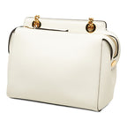 Fendi Com Click Chain Shoulder Bag White Leather — view 2