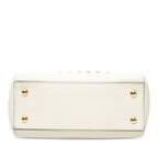Fendi Com Click Chain Shoulder Bag White Leather — view 3