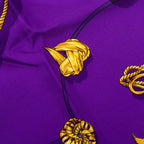 Hermes Carre 90 Clips Scarf Purple Silk — view 4