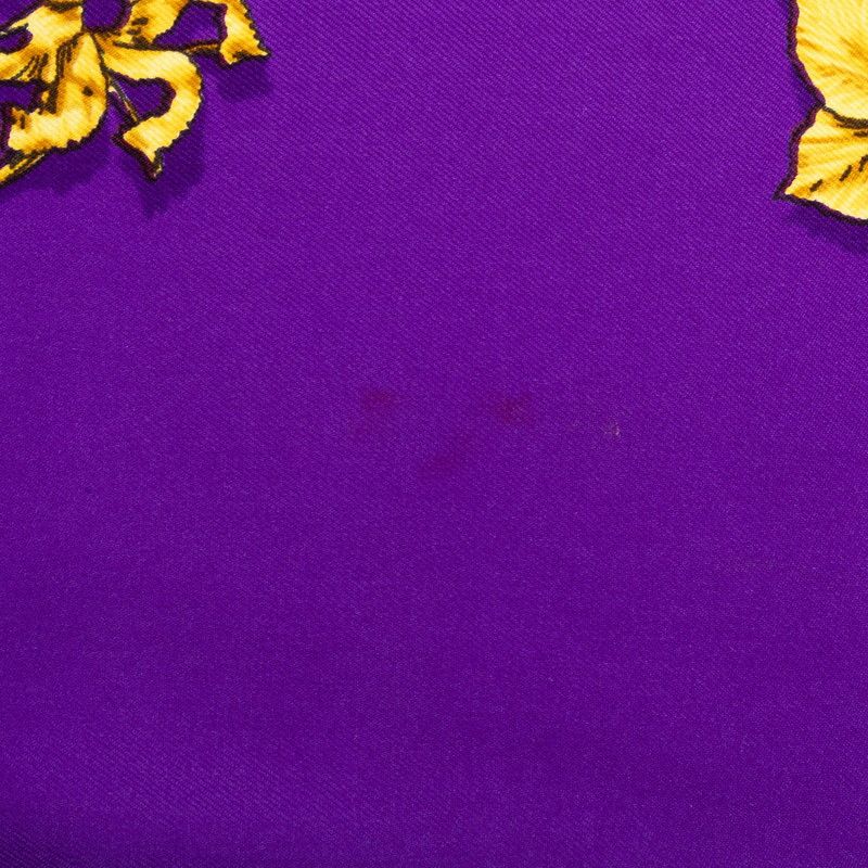 Hermes Carre 90 Clips Scarf Purple Silk — view 3