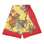 Hermes Carre 90 les Fetes du Roi Soleil Celebration of the Sun King Scarf Red — view 4