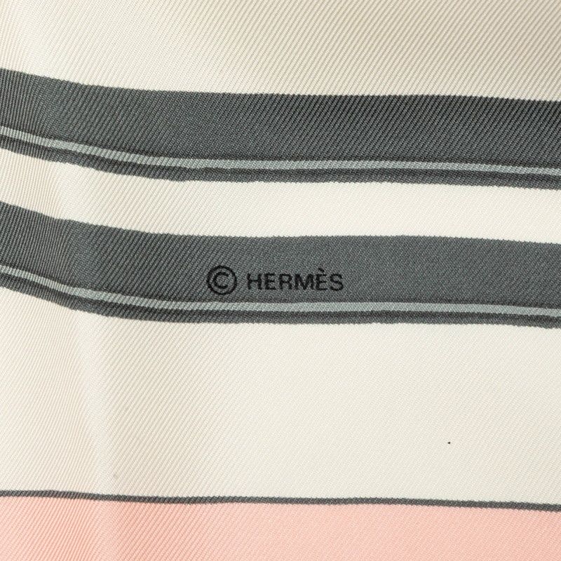 Hermes Carre 90 Brides de Gala Scarf Pink Multicolor Silk — view 5