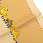 Hermes Carre 90 Desert Parures Des Sables Scarf Beige Silk — view 8