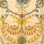 Hermes Carre 90 Desert Parures Des Sables Scarf Beige Silk — view 2