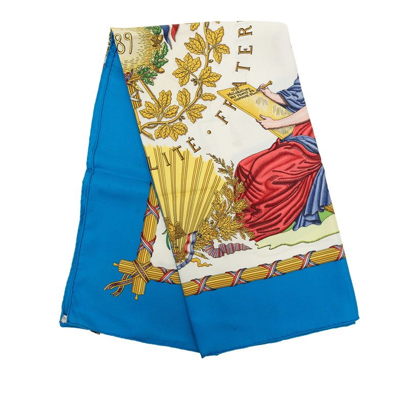 Hermes Carre 90 Republique Francaise Liberte Egalite Fraternite 1789 Silk Scarf — view 7