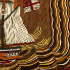 Hermes Carre 90 Henry Smith Sailor Scarf Brown Multicolor Silk — view 3