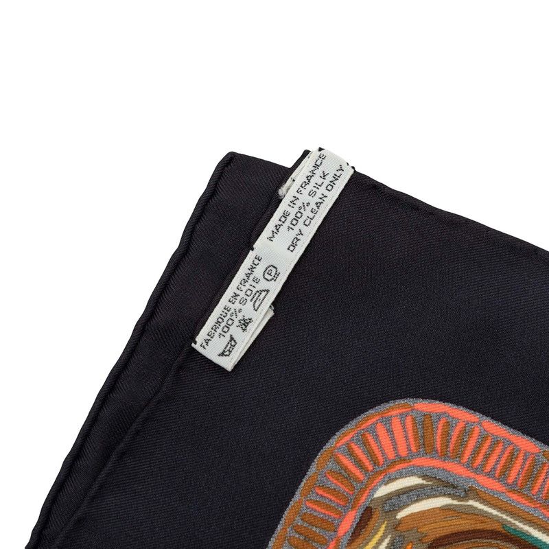 Hermes Carre 90 Henry Smith Sailor Scarf Brown Multicolor Silk — view 8