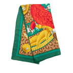 Hermes Carre 90 Casques Et Plumets Faceless Helmet Scarf Green Multicolor Silk — view 8